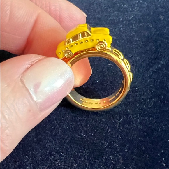 Kate spade Yellow Cab 🚕 Enamel Gold Ring - Picture 4 of 5